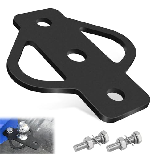 Abnehmbare Anhängerkupplung, 3-Wege-Anhängerkupplungsadapter mit Bolzen Stahl Kupplungsträger Anhänger Adapter für Rasentraktor ATV Golfwagen Hofwagen Gartentraktor Hitch