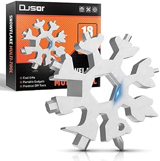 Dusor Valentines Gifts for Men, 18-in-1 Snowflake Multi Tool, Mens Valentines Day Gifts, Cool Gadgets for Men Gifts, Father's Day Gifts, Birthday Gifts for Him, Gifts for Men Who Have Everything
