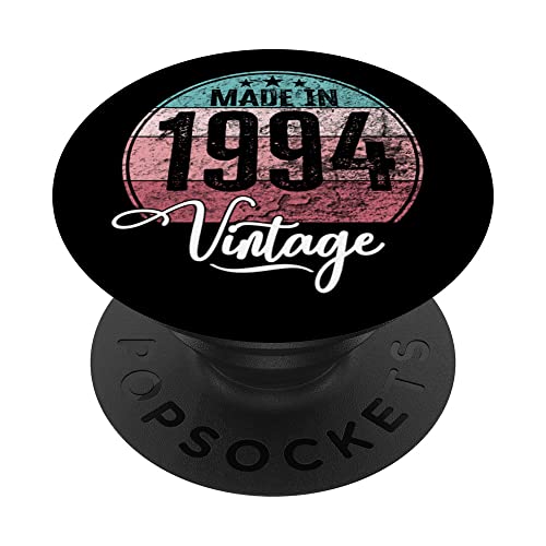Birthday Vintage Año de nacimiento 1994 Cumpleaños bday PopSockets PopGrip Intercambiable