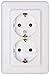 Produktbild Kopp 912613066 Europa Schutzkontakt-Steckdose, 2-fach ohne erhöhten Berührungsschutz, arktis-weiß