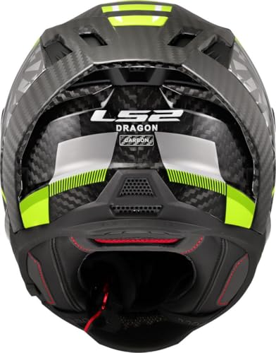 Casque intégral LS2 Dragon Trax jaune pour trajets urbains - 5