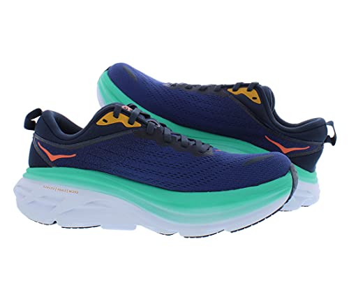 HOKA ONE ONE Bondi 8 Womens Shoes Size 6, Color: Outer Space/Bellwether Blue4