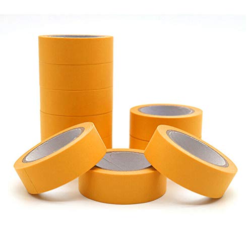 Senris Abdeckband, 2 Rollen – Klebeband, Gelb für professionelle und Heimwerker, Dekoration, Basteln, Haushaltsgeräte, Körpersprays und mehr, gelb