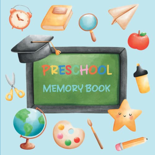 Preschool Memory Book: Blank Blue Design Makes a Special Graduation Keepsake