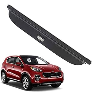 Car Retractable Rear Trunk Parcel Shelf for Kia Sportage 2014 2015 2016,Shielding Security Panel Roller Blind, Rear Trunk Cargo Racks Security Shield Partition Cover Accessories