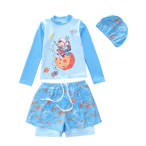 Maillot de bain une pièce dinosaure pour enfant avec chapeau anti-UV