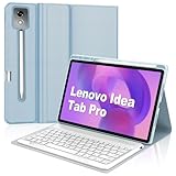 【Angles de vision réglables】L'étui clavier pour Lenovo Idea Tab Pro offre trois angles de vue. Ses fentes antidérapantes intégrées assurent une bonne stabilité de la tablette et évitent tout risque de basculement. Il s'ajuste facilement à l'angle qui vous convient le mieux. Cela rend l'Pad fonctionner comme un ordinateur portable, soit Parfait pour travailler, écrire, prendre des notes, taper et éditer ou regarder des vidéos.