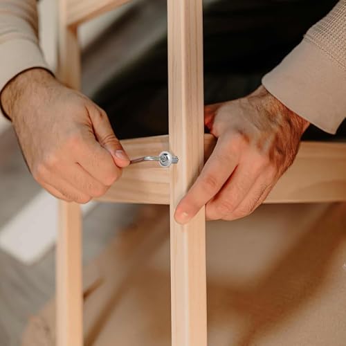 20 Stück M4 x 16 mm Linsenkopfschrauben mit Flansch Innensechskant Antrieb Edelstahl A2 V2A Schrauben Vollgewinde mit Innensechskantschlussel