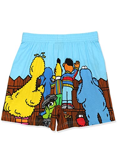 Sesame Street Men's Button Fly Boxer Lounge Shorts2