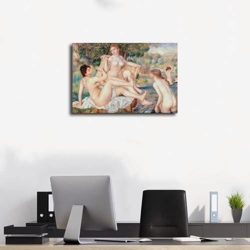 Tableau Renoir The Large Bathers avec cadre suspendu - 3