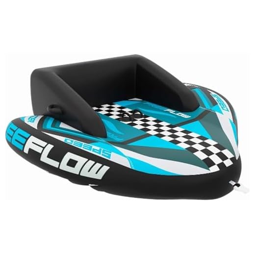 SereneLife jobe flotador arrastre, Barca, Barco, Inflable, Deportes acuaticos, 2 plazas, Donut hinchable