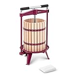 Royal Catering RCWP-18LWB.1 Obstpresse manuell Weinpresse Saftpresse Fruchtpresse Holz 18 l inkl. 2 Presstücher