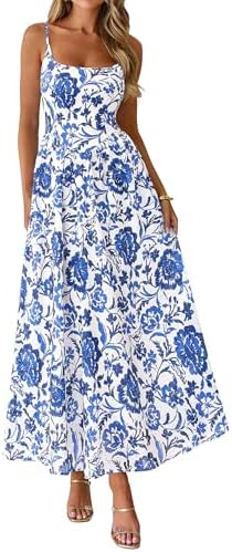 PRETTYGARDEN Womens 2026 Spring Boho Maxi Dress Eyelet Floral Lon...