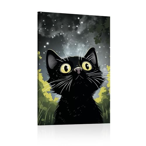 Poster chat animal mignon art abstrait pour déco chambre