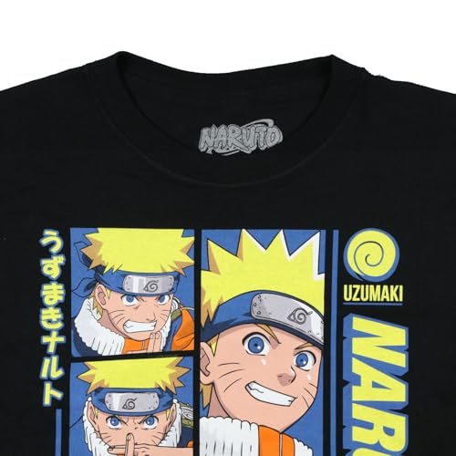 Naruto Uzumaki T-Shirt Boy's Hand Seals Short Sleeve Graphic Tee3