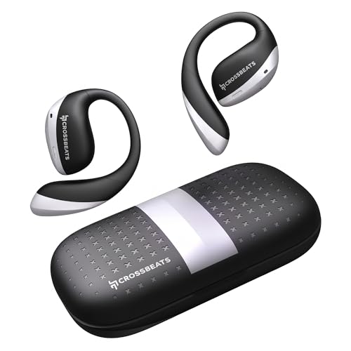 CrossBeats Arc Buds OWS Open Ear Wireless Earbuds | Spatial Audio Headphones & Head Tracking | Gaming Bluetooth Earphones | 100hr Playtime | 14.2mm Drivers IPX5 Rating Type-c Fast Charging (Black) — image 1 of 6