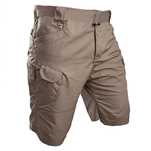 Shorts cargo hombre casual relajado caqui miniatura 2