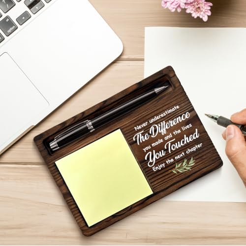 coworker gifts for women men retirement new job going away leaving gifts for coworker boss leader friends never underestimate the difference you made sticky note holder