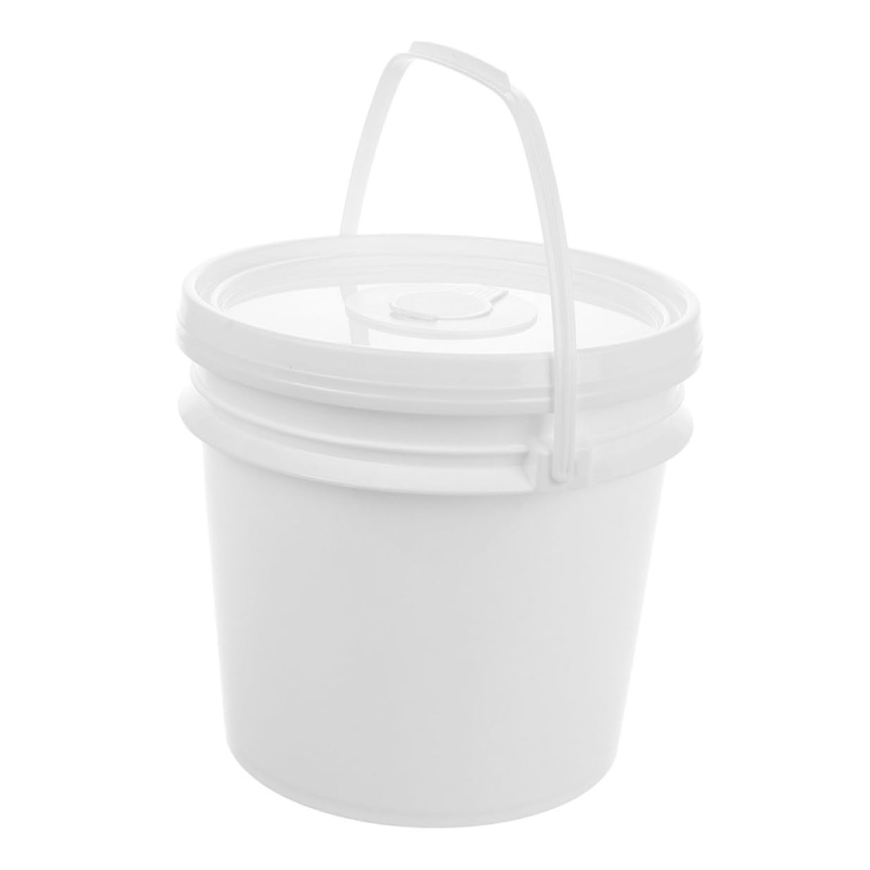 Cubo de Toallitas Húmedas Blanco de Plástico 10 L con Asa