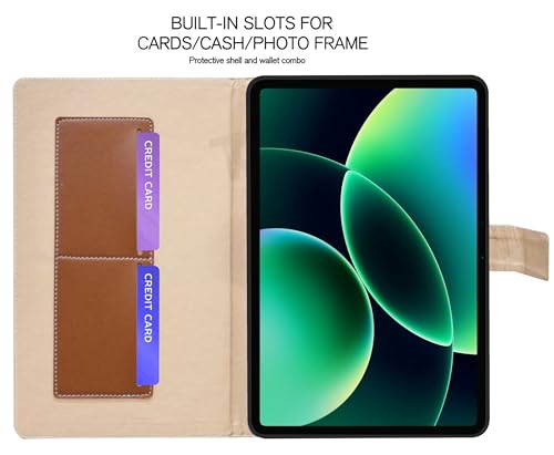 Image of TGK Flip Cover Case for Xiaomi Mi Pad 8 /8 Pro /Mi Pad 7 /7 Pro 11.2 inch Tablet with Stylus Holder (Cerulean Blue)