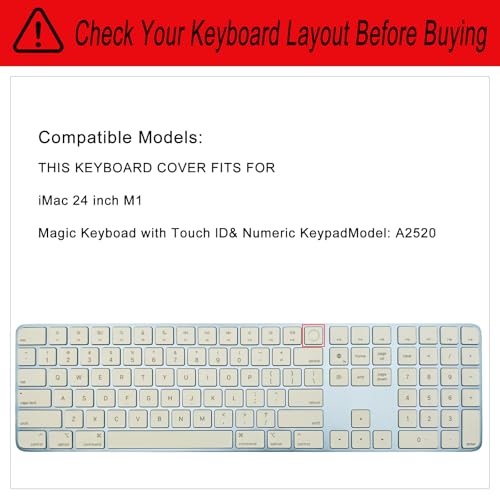 Protector de Teclado de Silicona para iMac A2520 2021 miniatura 2