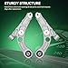 AUQDD 4Pc Suspension Kit Front Lower Control Arm and Ball Joint Fit For 2019 2020 2021 2022 2023 Je-ep Cherokee (OE# K643774 K643775 K500287 526-533 526-534 68285991AE 68285992AE 68224650AA)