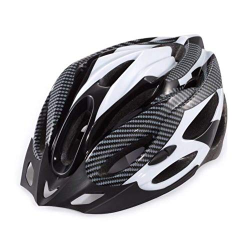 kaakaeu Casco de seguridad profesional a prueba de golpes, ligero y sólido, para bicicleta, color brillante, transpirable, baja resistencia al viento, color blanco Cover