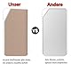 ybaymy Urinal-Schallwand Sichtschutz, 90x40cm Urinal-Trennwand Schamwand, Wandmontage Urinal Partition für Herren, Öffentliche Toiletten-Trennwand, WC Trennwand für Schulen Einkaufen Kindergärten