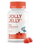 Kids Probiotics Tapioca Gummies - 60 Vegan Gummies - 5B CFU Bacillus Coagulans Live Bacterial Cultures Per Serving - Age 4+, Strawberry Flavour (1 Month Suppy) by Jolly Jelly