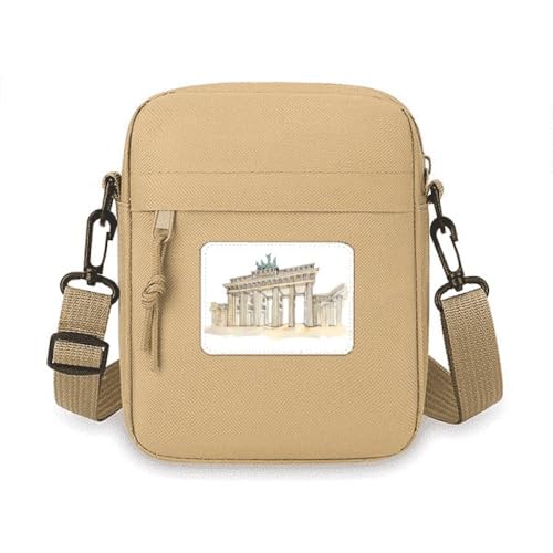 Sac à main pour téléphone portable Porte de Brandebourg et bandoulière réglable