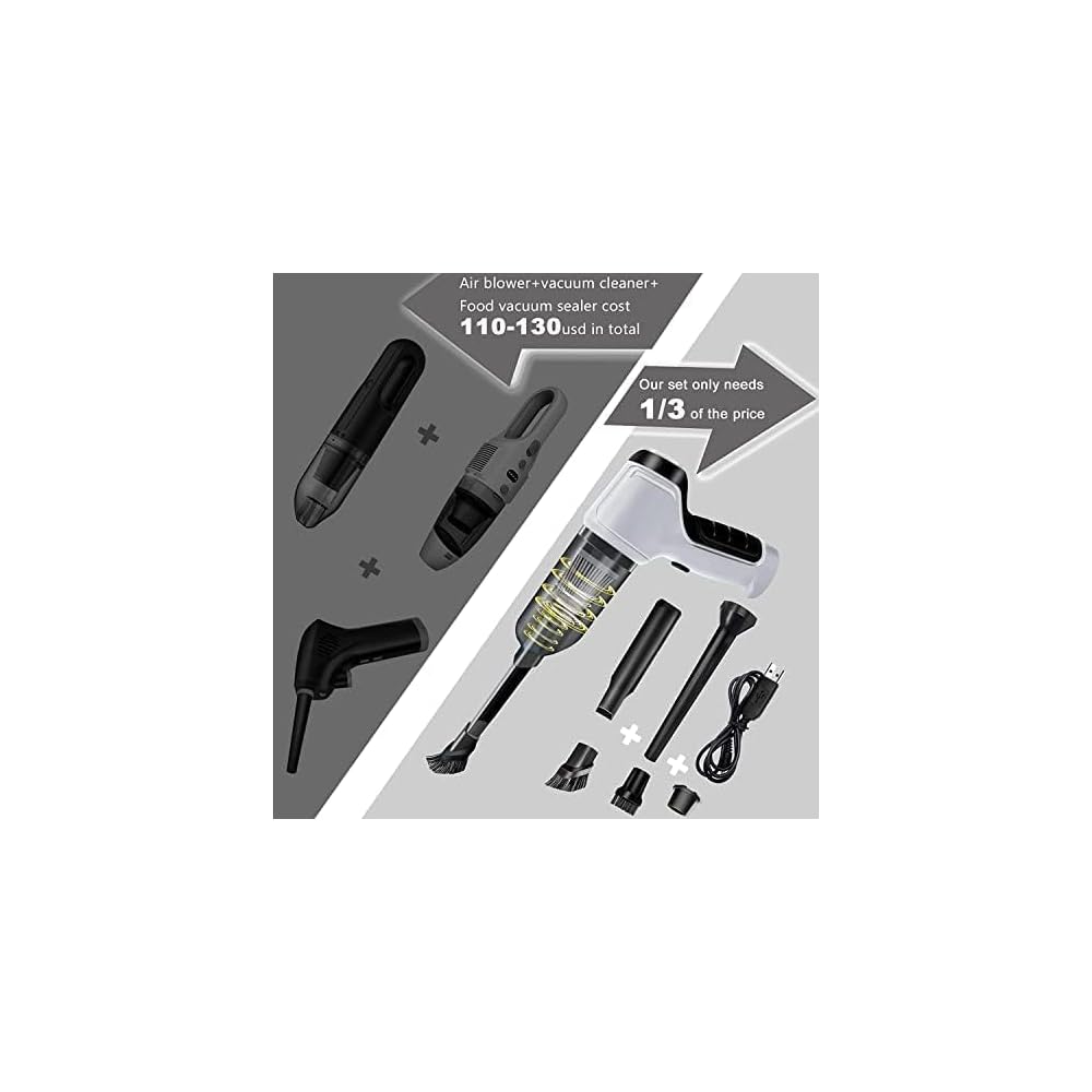 PeroBuno Electric Air Duster Rechargeable Mini Vacuum for Computer