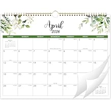 Calendar 2026-2027 - Wall Calendar 2026-2027, January 2026 - June 2027, 14.6" x 11.4", 2026 Calendar with Julian Date, Thick Paper, Twin-Wire Binding, Hanging Hook, Holidays