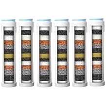 Shower Filter for Handheld Shower Head Shower Filter Replacement High Pressure Handheld Shower Heads Filter Set of 6 Replacement Filters for Hard Water Remove Chlorine and Harmful Substances