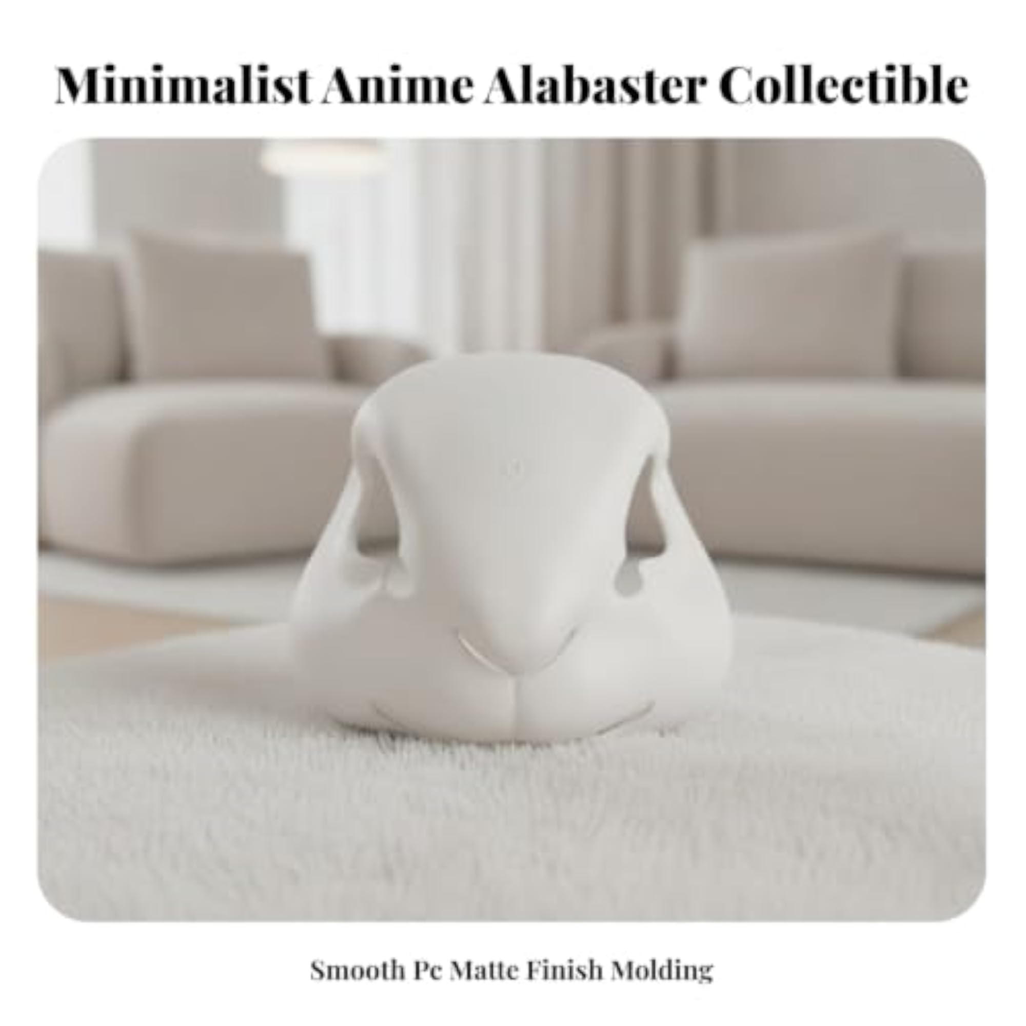 Lightweight Rabbit Skull Mask Molded Anime Design
