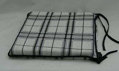 Premium Quality Modern Dining Room- Oxford Stripe Black/White Chair Seat Pads