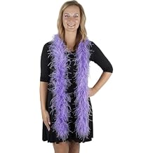 Zucker Ostrich Feather Boa 72 Inch Long New Year Eve, Dress up Party, Costume Accessories, Halloween, Carnival, Crafts, DIY - Black