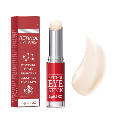 Retinol Eye Stick - Fórmula en bálsamo para una hidratación profunda, reduce las arrugas y las ojeras, cuidado anti-hinchazón para los ojos de las mujeres