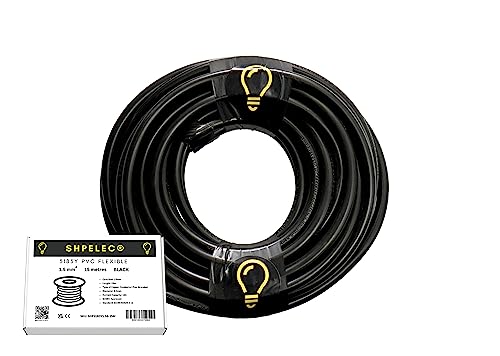 SHPELEC® FLEXIBLE Black Cable 3183Y 0.75mm, 1.0mm, 1.5mm