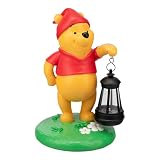 Encantadora decoración al aire libre: luz estilo gnomo Pooh con escultura detallada.