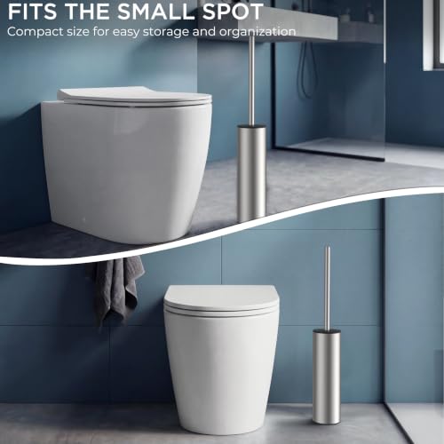 FORIOUS SUS304 Toilet Bowl Cleaner Brush and Holder Set Tall - $11.99 AC - image 9