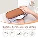 Subay Arm Rest for Nails Tech, Foldable PU Leather Nail Hand Rest for Hand Holder, Arm Rest Pillow Stand with Nail Art Table Mat for Manicure, Nail Art Accessories Tool for Salon Home Use - Caramel