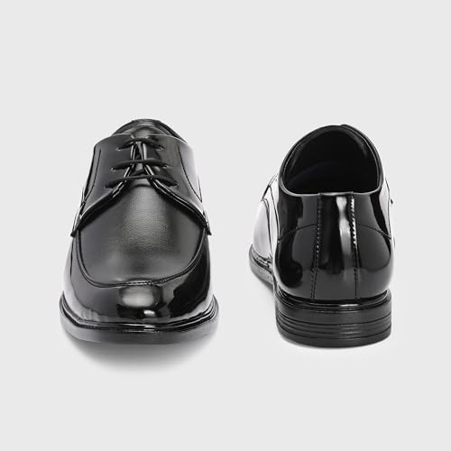 Image of Centrino Men's Formal Lace-Up Shoes | Soft & Comfortable Formal Shoe| Lace-up Oxford Shoes for Men | Solid Design | Ideal for Formal, Business Casual, and Parties | Stylish-Looking Footwear (9361)