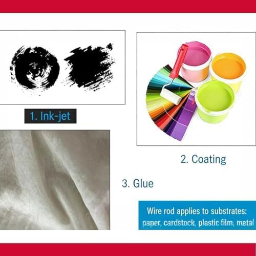 Aplicador manual de película húmeda para recubrimiento de barras de alambre de acero inoxidable para laboratorio e industria. Mango antideslizante con agarre cómodo que reduce la presión