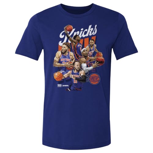 500 LEVEL New York Knicks Starting 5 Shirt (Royal Blue X-Large)