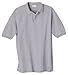 Hanes Men's Cotton-Blend EcoSmart® Jersey Polo, Light Steel, Medium
