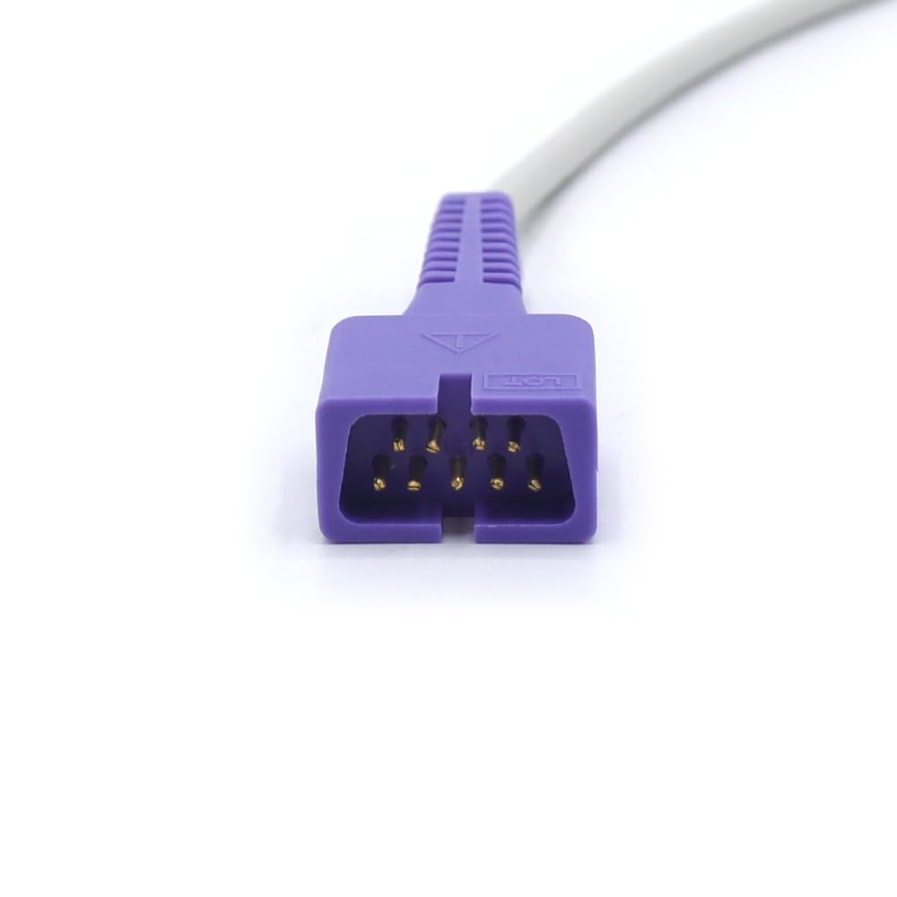 Sino-k Compatible S410S-01P0 Capteur Spo2 Doigt adulte Doux Connecteur 3,2 pieds 9 broches FDA/CE approuvé