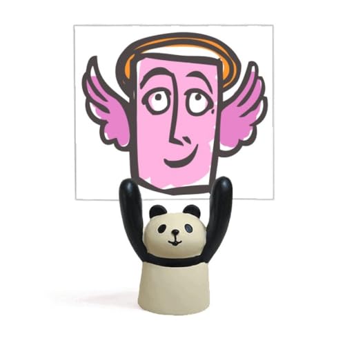 Porte-photo panda Ange fsketch happy memo holder et support de carte pour papeterie créative