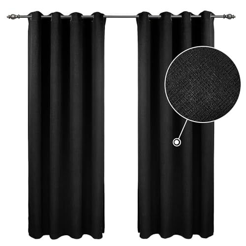 Recopilación de Donde Comprar Cortinas más recomendados. 46 Hisemy Cortinas Blackout para recamara o Sala 2 Paneles,Cortinas de Sala de Estar(130 * 213CM),Reducción de Ruido,Aislamiento Térmico,100% Poliéster Tela(2...