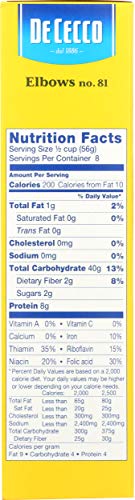 De Cecco Elbows Pasta, 16 Oz #TOP7
