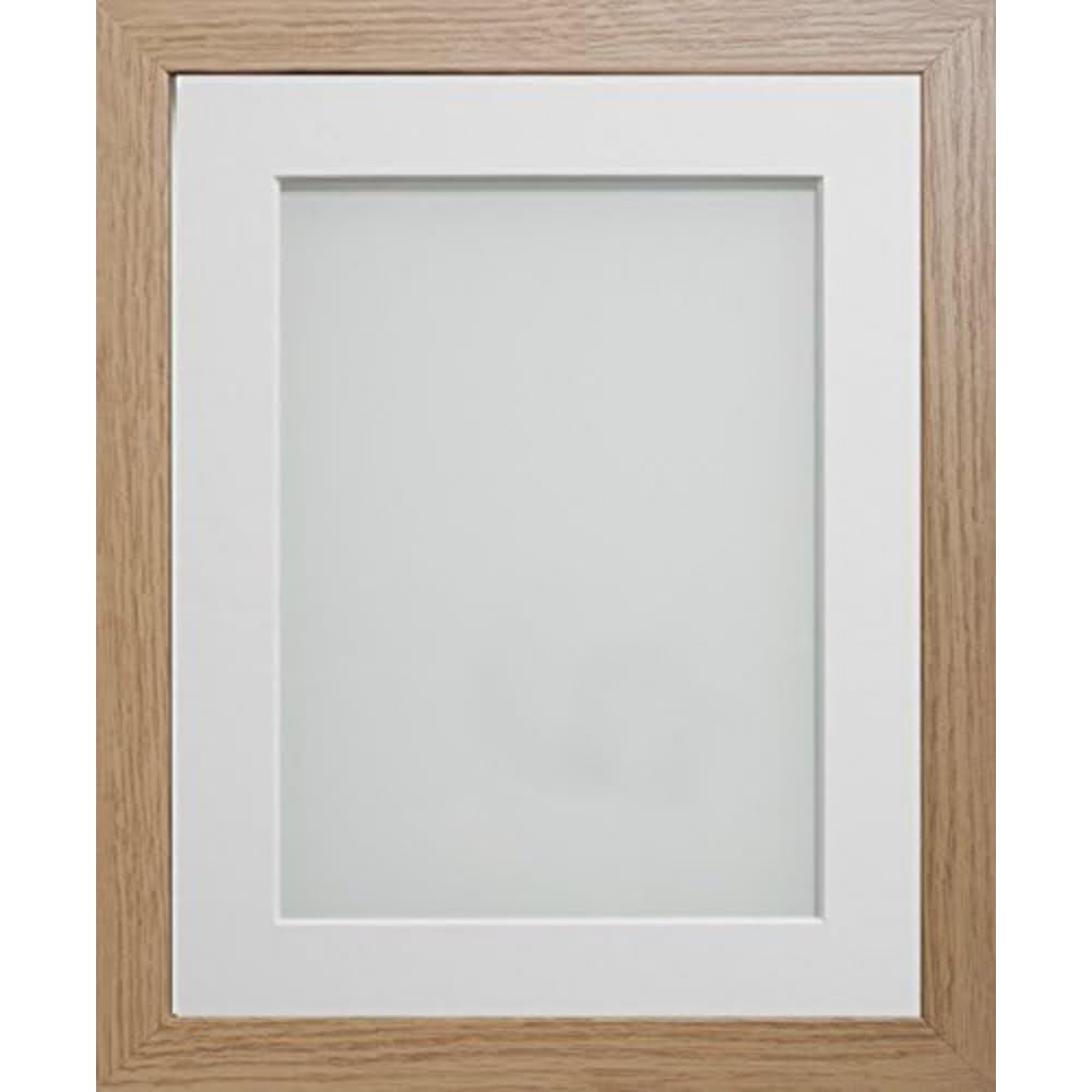 Frame Company White Mount Allington Beech 20X16 Frame With For 16X12 Photo